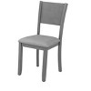 NicBex 34.5" Dining Table Set for 4 Square Wooden Dining Table with 4 Upholstered Chairs for Kitchen - 2 of 4