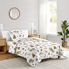 Sweet Jojo Designs Gender Neutral Unisex Twin Comforter Bedding Set Watercolor Woodland Forest Animals Green Brown White 4pc - 2 of 4