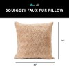 HGTV Curlicue Faux Fur Pillow Snowbound 14 x 20 inches - 3 of 3