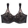 Smart & Sexy Women's Plus Size Retro Lace & Mesh Unlined Underwire Bra - 4 of 4