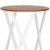 The Lakeside Collection Round Two Tone Rustic Style Accent Table 19" Dia x 21.5"H - 4 of 4