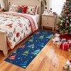 Christmas Tree Area Rug, Non-Slip Washable Low Pile Carpet for Living Room, Dining Room and Bedroom Holiday Decor - 3 of 4