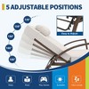 2 PCS Outdoor Chaise Lounge Chair With Armrest, Adjustable 5 Position PE Rattan Wicker Patio Pool Lounge Chair, Patio Chaise Lounge Set With Cushions - 4 of 4