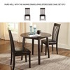 Hammis Round Drop Leaf Dining Table Wood/Dark Brown - Signature Design by Ashley: Compact, Space-Saving Design, Seats 4 - 4 of 4