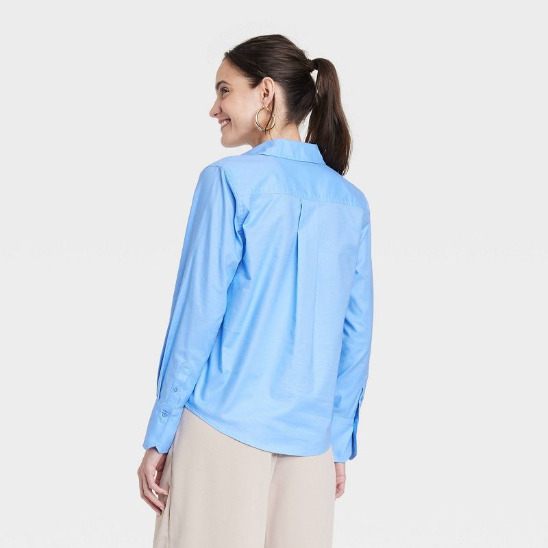 Women's Long Sleeve Oxford Button-Down Shirt - A New Day™, 2 of 8