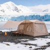BAOURE 13.12ft x 9.02ft Inflatable Camping Tent with Detachable Canopy, 8-10 Person Blow Up Hot Tent with Stove Jack & AC Port - 4 of 4