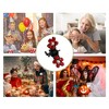 Unique Bargains Girl's Metal Rhinestone Mini Floral Hair Claw Clip 12 Pcs - 4 of 4