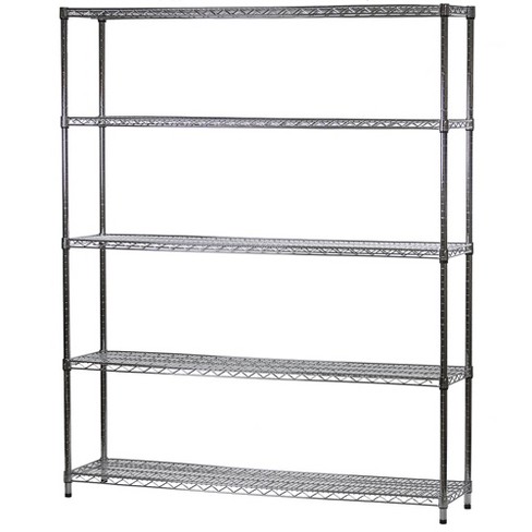 Shelving.com Chrome Wire Shelving with 5 Tier Shelves - - image 1 of 4