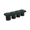 Meridian Furniture,Pavilion Boucle Fabric Bench - 4 of 4