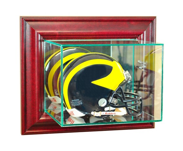 Perfect Cases - Wall Mounted Mini Helmet Display Case - Cherry Finish