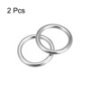 Unique Bargains Hanging Hardware 316 Stainless Steel Welded O-Rings 2 Pcs - 3 of 4