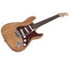 Monoprice Cali DLX Plus Solid Ash Electric Guitar - Natural, With Gig Bag, Ash Body, Maple Neck, Professionally Set-up in the US - Indio Series - 3 of 4