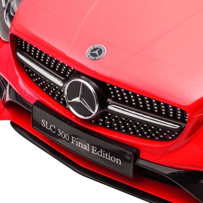 Red 12V Electric Ride-On Car with LED Lights and Music
