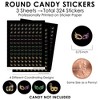 Big Dot of Happiness Mardi Gras - Masquerade Party Small Round Candy Stickers - Party Favor Labels - 324 Count - 3 of 4