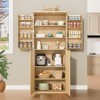 Dexmalle 72" Tall Fluted Wood Kitchen Pantry - 3 of 4