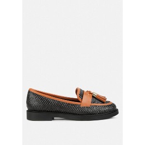 Foxford Tassle Detail Raffia Loafers - 1 of 4