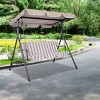 Costway Swing Top Cover Canopy Replacement Porch Patio Outdoor 66''x45'' 75''x52'' 77''x43'' - 4 of 4
