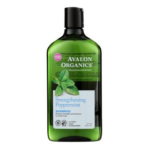 Avalon Organics Strengthening Peppermint Shampoo - 11 oz - 1 of 4