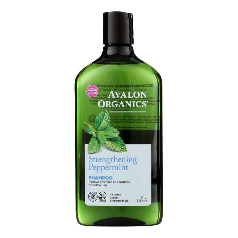 Avalon Organics Strengthening Peppermint Shampoo - 11 oz, 1 of 5