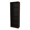 Okak 4/5 Tier Tall Flat Bookshelf Corner Organizer,Wooden Display Bookcase Open Storage Rack for Office,Living Room - 3 of 4