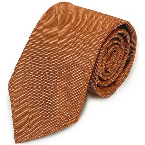 Men's Solid Color Microfiber Poly Woven 3.25 Inch Wide And 57 Inch Long Necktie - 1 of 4