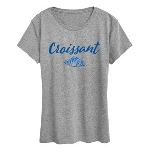 Women's - Instant Message - Croissant Short Sleeve Graphic T-Shirt - 1 of 4