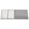 vidaXL Rabbit Cage Gray 79.3 in.x31.7 in.x28 in. Galvanized Steel - 3 of 4