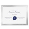 Juvale 50 Sheets Certificate Paper for Printing with Silver Foil Border for Graduation Diploma, Achievement Awards, 8.5 x 11 In - 3 of 4