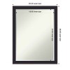 Amanti Art Havana Black Bronze Petite Bevel Bathroom Wall Mirror 26.5 x 20.5 in. - 3 of 4