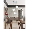 Elegant Lighting Baxter 3 Lights Chrome Pendant With Clear Glass - 2 of 4