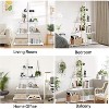 Sailboat Shaped Bookshelf, 4-Tier Ladder Book Shelf, Nautical Storage Shelves, Space-Saving Freestanding Organizer for Living Room, Office - 4 of 4