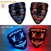Whizmax [2PACK]X-EYE Scary Mask LED Mask---LED Light Up Mask EL Wire Light Up - 2 of 4