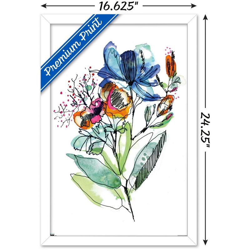 Trends International Cayena Blanca - Flowers Framed Wall Poster Prints, 3 of 7