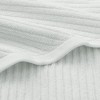 PiccoCasa Luxury 100% Ribbed Absorbent Drying Face Ribbed Cotton Washcloths 2 Pcs - 4 of 4