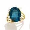 Ross-Simons 13.00 Carat London Blue Topaz Ring With Diamond Accents in 18kt Gold Over Sterling - 4 of 4