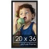 PosterPalooza | Classic Modern Black Picture Frame - UV Acrylic, Foam Board Backing, Hanging Hardware - 2 of 4