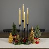 Northlight Set of 4 Textured Gold-tone LED Flameless Flickering Taper Candles 9.5" - 2 of 4