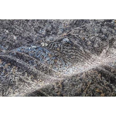 Ivory Medallion Elegance 7'10" x 9'10" Viscose-Cotton Blend Rug