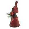 Transpac 7.0 Inch Cardinal & Bell Figure Christmas Messages Bird Figurines - 2 of 3