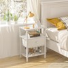 Aukfa Modern Nightstand with Built-in Charging Station, USB Ports & Storage Drawer - 4 of 4