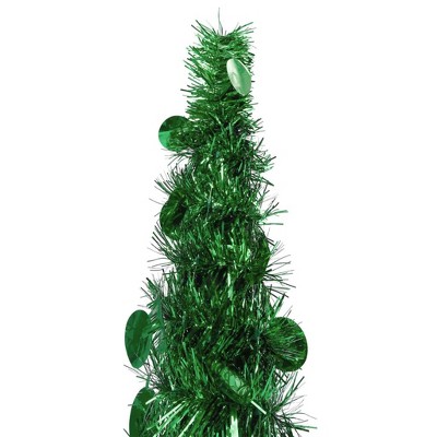 vidaXL Pop-up Christmas Tree Green PET 47.2 in Collapsible - Green 4 x 1 ft