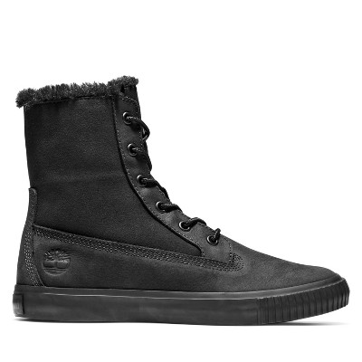 timberland fold down boots black