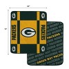 NFL Green Bay Packers Reverse Block Wordmark Double Sided Blanket: Plush Sports Throw - 3 of 3