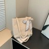 Anna-Kaci Women's Straw Woven Tote Bag with Bow Accent - Lightweight Summer Casual Shoulder Bag - 4 of 4