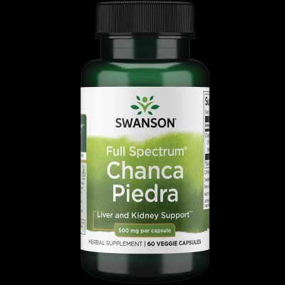 Swanson Full Spectrum Chanca Piedra 500 mg 60 Veg Capsules.