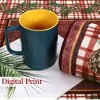Christmas Washable Area Rug Xmas Pine Cones Rug Plaid Rugs for Living Room Bedroom - 3 of 4