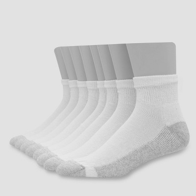 Ace Hanes Fresh IQ Men's Shoe Size 6-12 Over The Calf Socks White