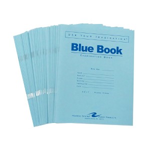 Roaring Spring Exam Books, 8.5" x 7" with Various Sheet Counts, Wide Ruled with Margin, Proudly Made in the USA! - 1 of 1