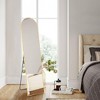 Lyngins 59" Arched Full Length Mirror, Nano Glass Standing Mirror with Stand, Aluminum Alloy Frame Full Body Mirror, Wall-Mounted/Floor Mirror - 2 of 4