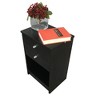 KTMBDW Round Handle Night Stand with Two Drawer Black for Living Room Bedroom, Black - image 4 of 4